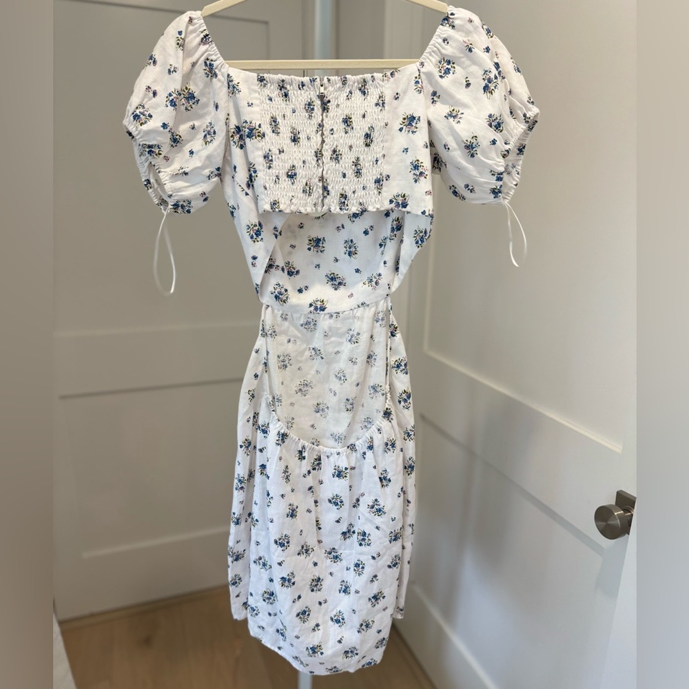 NWT Reformation Linen Mini Dress size 10 - Picture 5 of 8